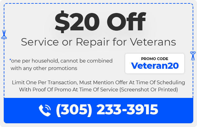 $20 Off Service or Repair for Veterans