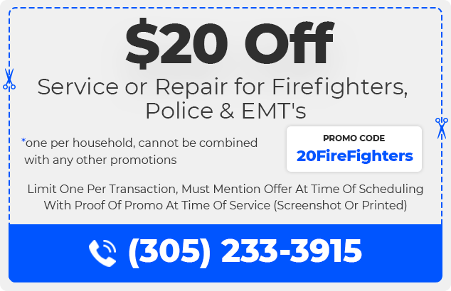 $20 off Service or Repair for Firefighters